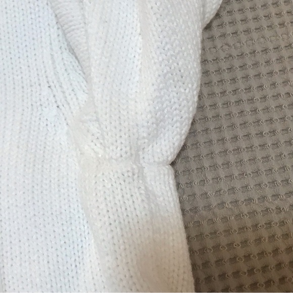 Lauren Ralph Lauren Cozy White Sweater with Toggle Neck Size P/P - Picture 7 of 9